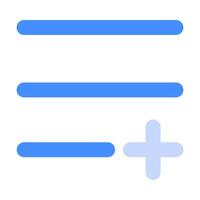 add list icon illustration color style vector