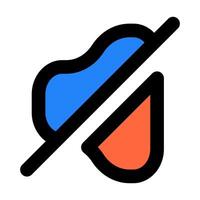 volume slash icon illustration color style vector