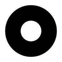 Record Stop Disk icon illustration black vector