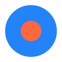 Record Stop Disk icon illustration Lineal Color style vector