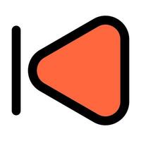 backward forward outline icon illustration vector