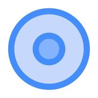 Record Stop Disk icon style illustration vector