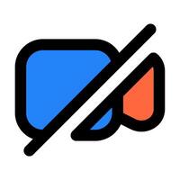 camera record icon illustration style vector