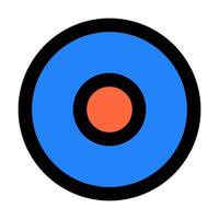 Stop Record Disk icon illustration style vector