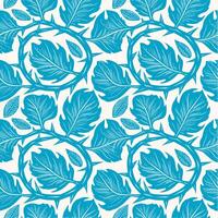 Floral Leaf Pattern Seamless Background vector