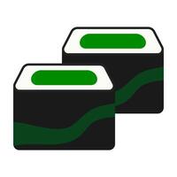 Rectangular Maki Sushi vector