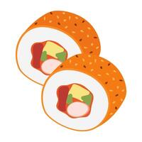 California Roll with Sesame vector