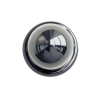 Close-up of computer mouse with shiny, reflective surface and glossy appearance png