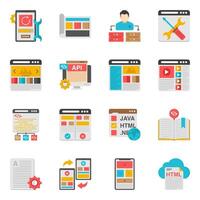 Set of Web Flat Icons vector