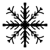 a black and white ,snowflake on a white background vector