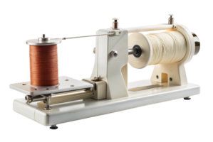 Bobbin winder machine ensures precision in winding threads png