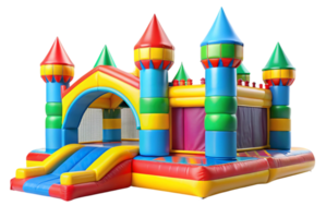 Bouncing castles transform any backyard into a playground png