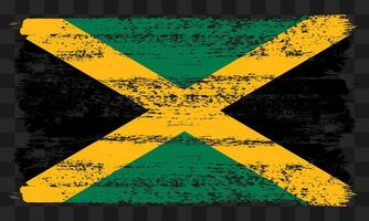 Jamaica flag in grunge style vector