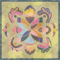 a colorful abstract design, on a grungy background vector