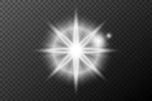 a star with a glowing effect on background vector