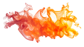 Abstract Swirling Orange and Red Colors Creating Dynamic Energetic Composition png