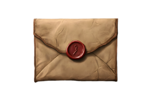 An Envelope with Red Wax Seal png