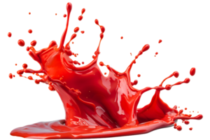 Dynamic Red Liquid Abstract Splash png