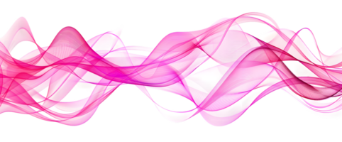 Abstract Pink and White Flowing Waves Dynamic and Elegant Design png