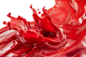Abstract Red Liquid Splash Dynamic Motion and Texture png