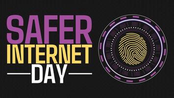 Navigating the Web Safely Safer Internet Day for a Secure Future vector