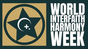 Unity in Diversity Honoring World Interfaith Harmony Week vector
