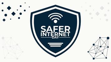 Creating a Safer Digital World Safer Internet Day 2025 vector