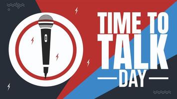Time to Talk Empowering Mental Health Conversations Everywhere vector