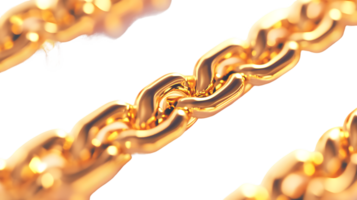 Abstract Golden Chain Interlocking Links of Wealth and Connection png