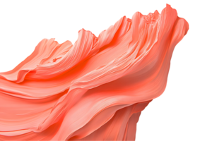 Abstract Coral Flow Dynamic Swirl of Smooth Texture png