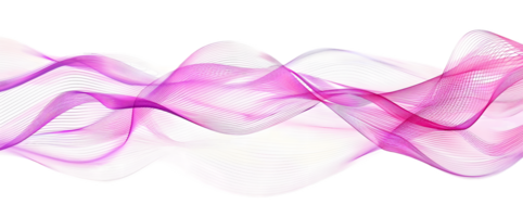 Abstract Pink and White Flowing Wave Form, Dynamic and Fluid Movement, Elegant Design png