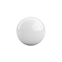 A glossy white sphere on a black background, ideal for design and graphics purposes. png