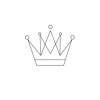 Elegant crown graphic suitable for design projects and branding. png