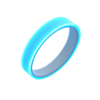 Futuristic glowing ring design symbolizing advanced technology and innovation. png