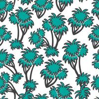 seamless pattern with palms vector