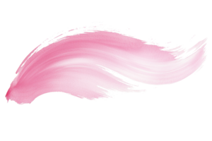 Abstract pink brushstroke on transparent background. perfect for creative design projects, art compositions, and vibrant visual elements. png