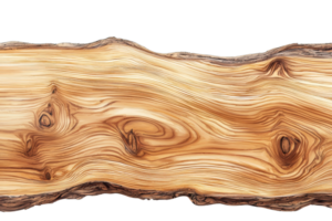 Close-up of a wooden texture with intricate grain patterns and warm tones, ideal for backgrounds, design elements, or woodworking concepts. png