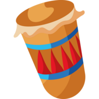 A drum with a red and blue stripe icon isolated png