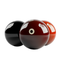 Set of Three Billiard Balls png