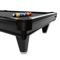 Pool Table with Balls Arranged on a Transparent Background png