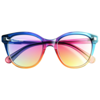 Gradient Colorful Sunglasses with Stylish Frames png