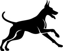 Doberman Pinscher Running vector