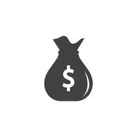 Money bag coin vector