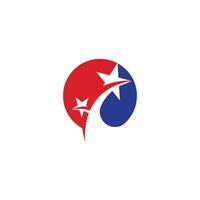 star logo template design vector