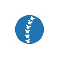 Spine diagnostics flat design template vector