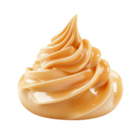 Cream Caramel on transparent background. png
