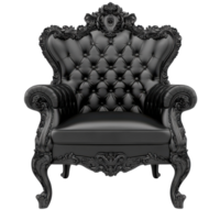 Royal Vintage Throne on transparent background. png