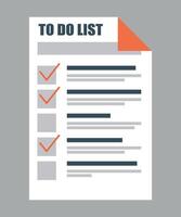 planner to do list icon isolated on white background vector