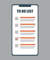 planner to do list icon on white background vector