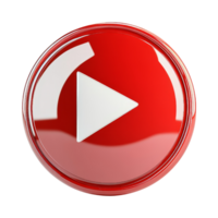 Interactive media play button in digital design workspace png